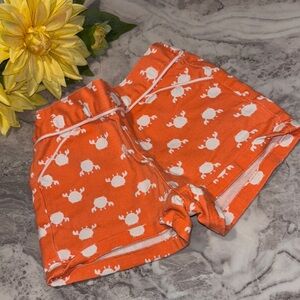 Gymboree Bright Orange Shorts with White Animal Pattern